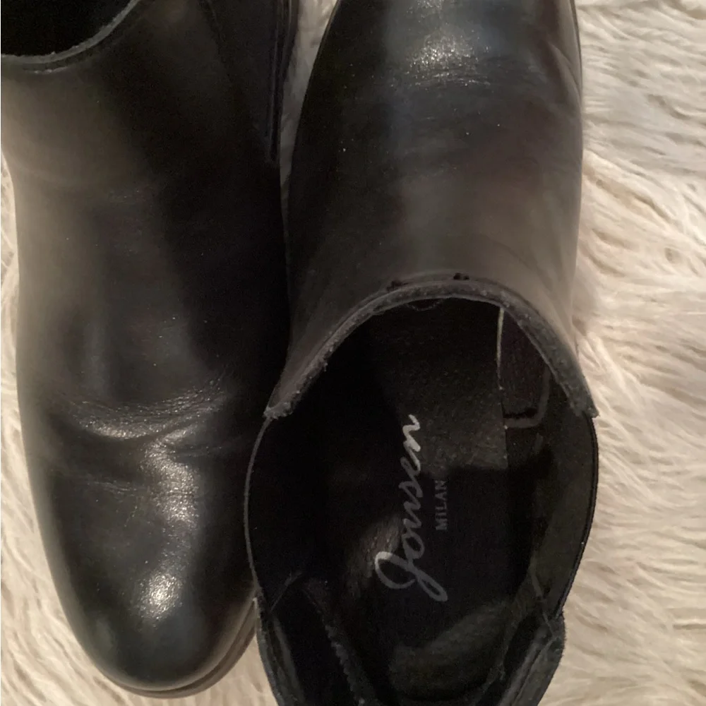 Jousen Milan Mens ankle Boots ,all Leather size mens 8 black Chelsea - Picture 9 of 9